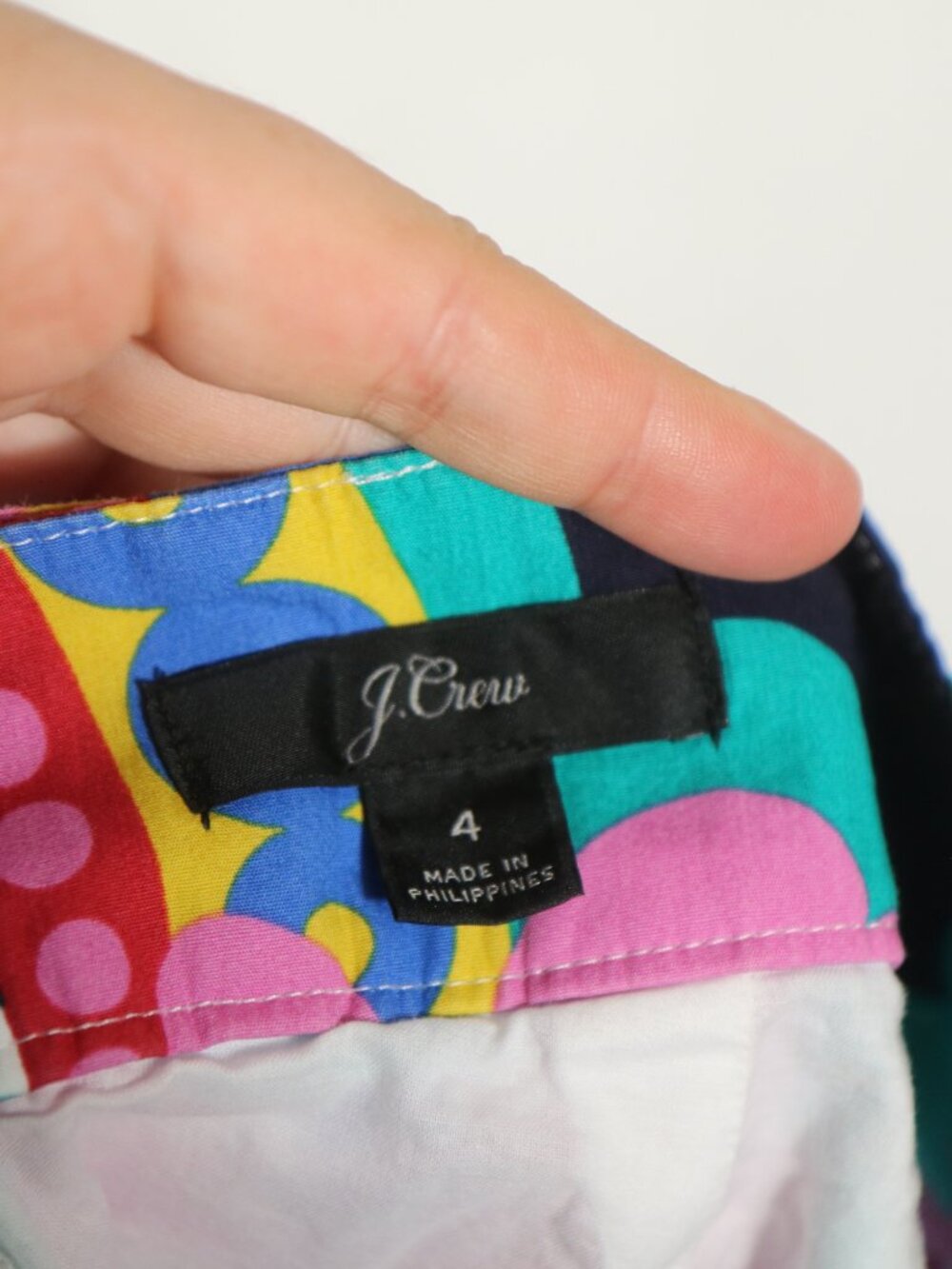 J Crew Tie Back Tulip‎ Pencil Skirt Ratti Kaleidoscope Floral 4 Colorful Preppy - Picture 2 of 5